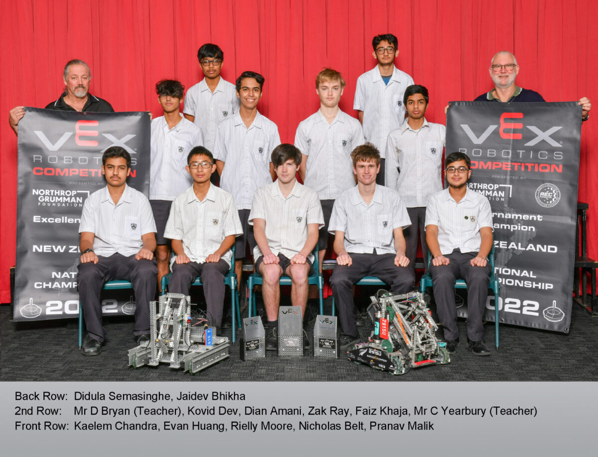 Robotics Vex National Championship 2022 Lynfield College Yearbook